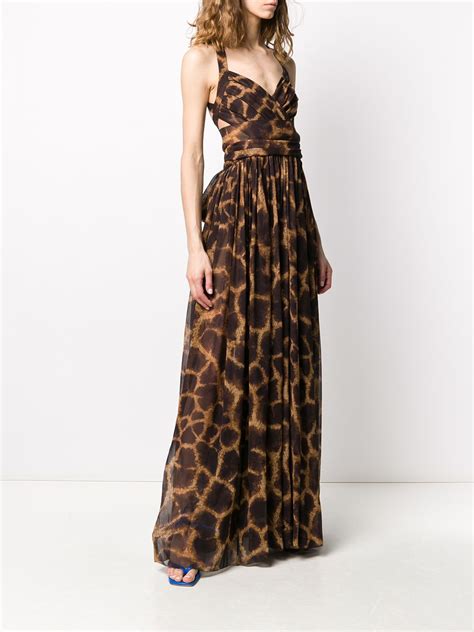 dolce gabbana giraffe dress|dolce gabbana long evening dresses.